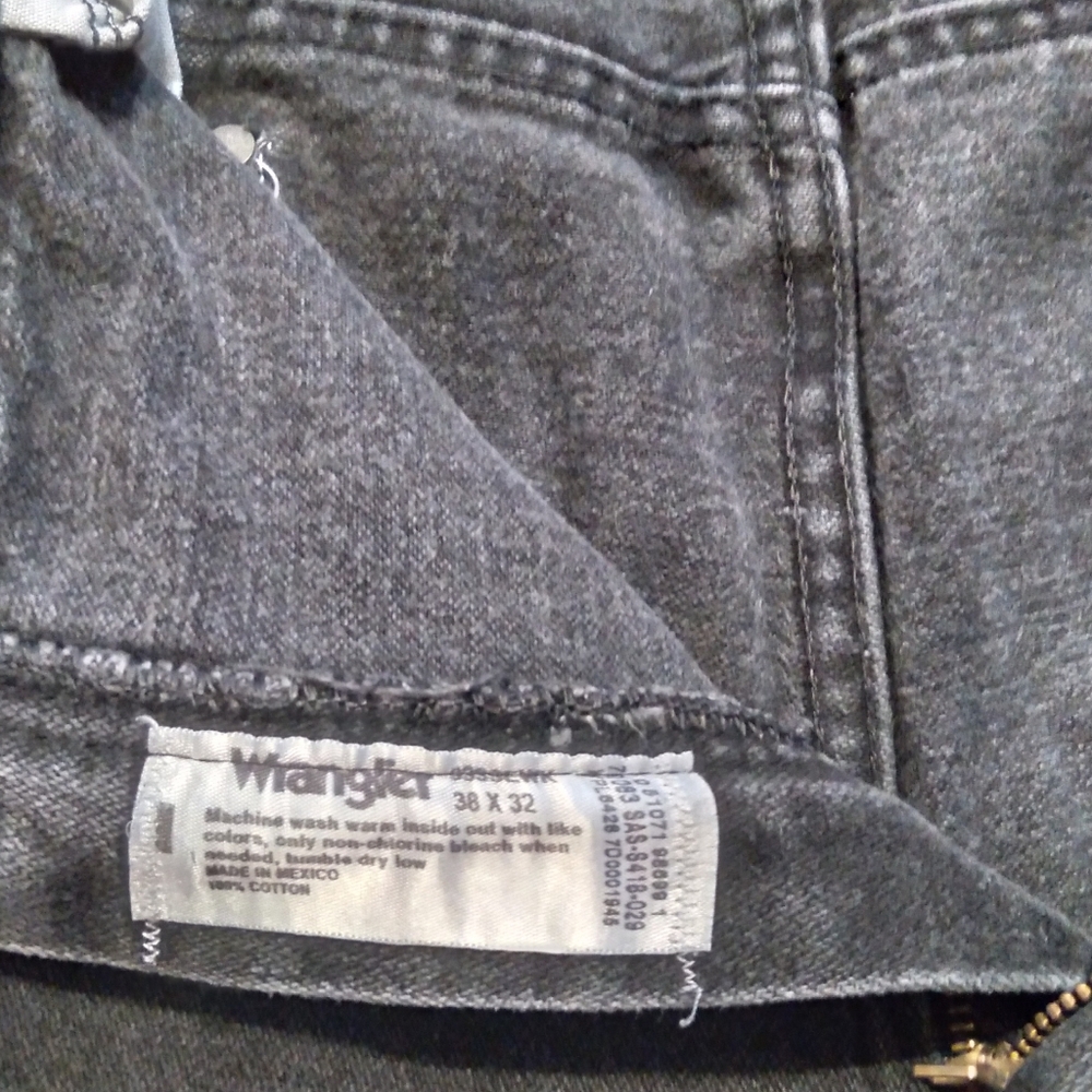 Wrangler Mens Black Jeans - Picture 4 of 5